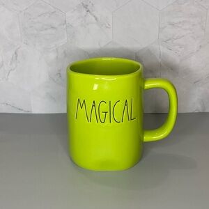 Rae Dunn ARTISAN COLLECTION Halloween Green Etched “MAGICAL” Ceramic Mug, 16oz